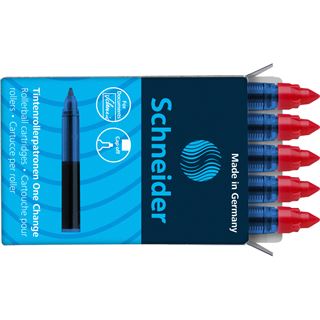 Schneider One Change Tintenrollerminen rot 0,6 mm 5 St.