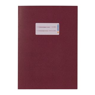 HERMA Heftumschlag glatt weinrot Papier DIN A5