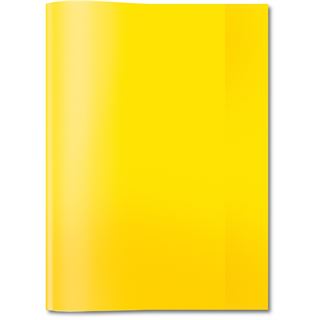 HERMA Heftumschlag transparent gelb Kunststoff DIN A4
