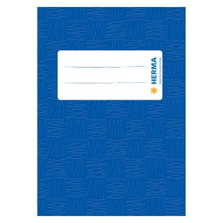 HERMA Heftumschl&auml;ge blau Kunststoff DIN A6
