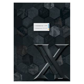 HERMA Heftumschlag "X" schwarz Papier DIN A4