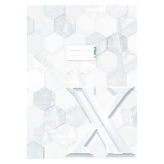 HERMA Heftumschlag "X" wei&szlig; Papier DIN A4