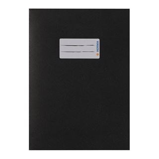 HERMA Heftumschlag glatt schwarz Papier DIN A5