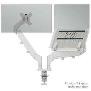 LEITZ Laptop-Monitor-Halterung Ergo 65380085 lichtgrau f&uuml;r 1