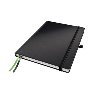 LEITZ Notizbuch Complete DIN A4 kariert, schwarz Hardcover 160