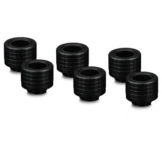 Thermal Grizzly DeltaMate Fitting - HT14 Black 6er-Pack