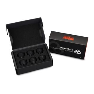 Thermal Grizzly DeltaMate Fitting - HT14 Black 6er-Pack