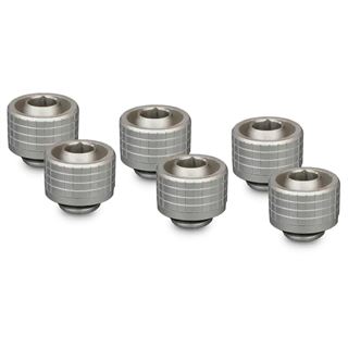 Thermal Grizzly DeltaMate Fitting - ST16 Matt Nickel 6er-Pack