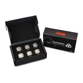 Thermal Grizzly DeltaMate Fitting - ST16 Matt Nickel 6er-Pack