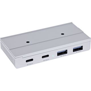 InLine 4-Port Magnetic USB Hub, 2x USB-C, 2x USB-A, 10Gb/s,