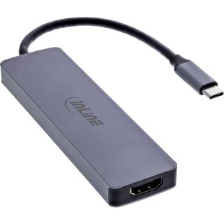 InLine Multifunktions-Hub, 3x USB-A 5 Gb/s, HDMI 4K/60 Hz, USB-C PD