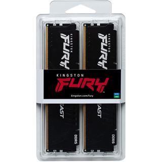 64GB (2x 32GB) Kingston FURY Beast schwarz DDR5 6000 CL36