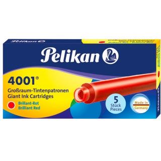 Pelikan Tintenpatronen f&uuml;r F&uuml;ller 4001 brillant-rot, 5 St.