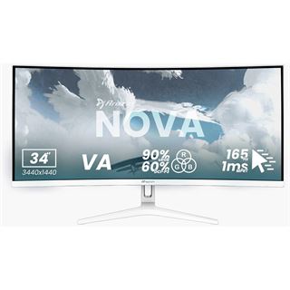 34" (86,36cm) Arozzi Nova 34T2K165 weiss 3440x1440 2xDisplayport