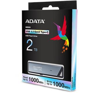 2TB ADATA UE800 (aluminium (geb&uuml;rstet), USB-C 3.2 (10 Gbit/s))