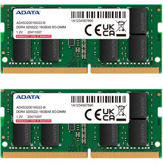 16GB ADATA Premier Tray DDR4-3200 SO-DIMM CL22 Dual Kit