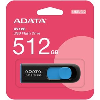 512GB ADATA UV128 (schwarz/blau, USB-A 3.2 Gen 1)