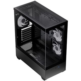 Aerocool P500D-G-BK-v1 (schwarz, Tempered Glass x 2)