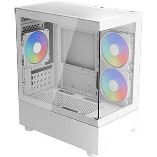 Aerocool Viewport Mini-G-WT-v4 ARGB (wei&szlig;, Tempered Glass x 2)