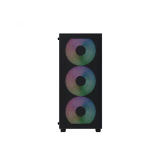 Aerocool B509A Flow-G-BK-v1, mit Netzteil Aero 650 (schwarz, Tempered