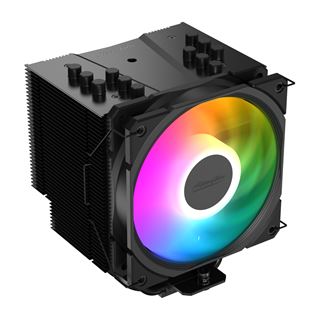 EKL Alpenf&ouml;hn Brocken 4 schwarz ARGB Tower K&uuml;hler