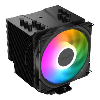 EKL Alpenf&ouml;hn Brocken 4 schwarz ARGB Tower K&uuml;hler