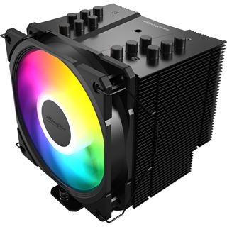 EKL Alpenf&ouml;hn Brocken 4 schwarz ARGB Tower K&uuml;hler