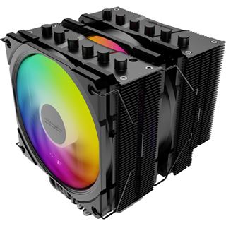 EKL Alpenf&ouml;hn Brocken 4 Max schwarz ARGB Tower K&uuml;hler