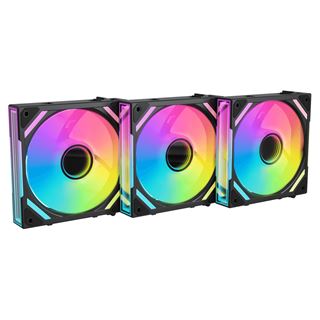 120x122x25mm Alpenf&ouml;hn WingBoost 4 schwarz 3er-Pack
