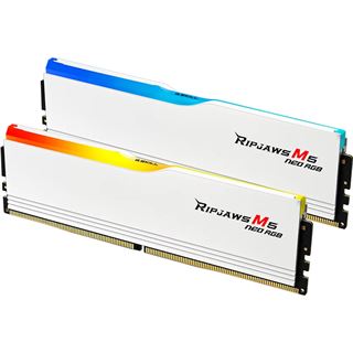 64GB G.Skill Ripjaws M5 Neo RGB wei&szlig; DDR5-6000 DIMM CL28 Dual