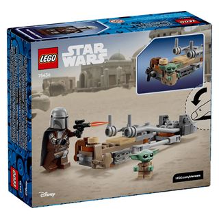 LEGO Star Wars 75436 Der Mandalorianer und Grogu auf ihrem Speeder