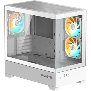 GigaByte C201 Panoramic Ice (wei&szlig;, Tempered Glass x 2)