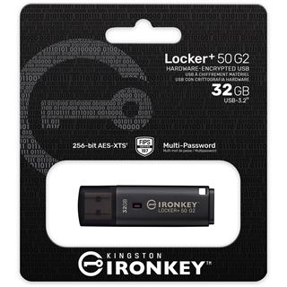 32GB Kingston IronKey Locker+ 50 G2 (anthrazit, USB-A 3.2 Gen 1)