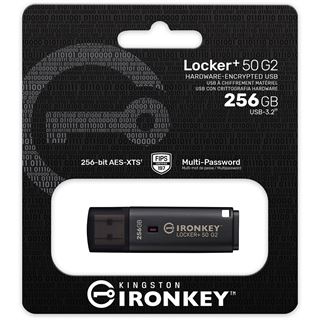 256GB Kingston IronKey Locker+ 50 G2 (anthrazit, USB-A 3.2 Gen 1)