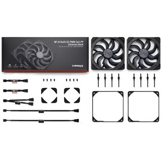 140x140x25mm Noctua NF-A14x25 G2 PWM Sx2-PP chromax.black (schwarz,
