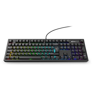 Sharkoon OfficePal KB70W Silent (schwarz, DE-Layout)