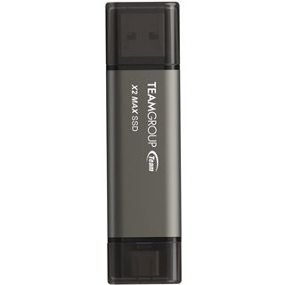 1TB TeamGroup X2 MAX (titan/schwarz, USB-A, USB-C)
