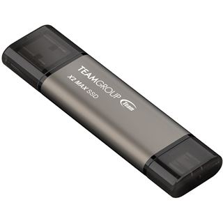 1TB TeamGroup X2 MAX (titan/schwarz, USB-A, USB-C)