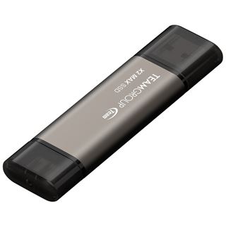 1TB TeamGroup X2 MAX (titan/schwarz, USB-A, USB-C)