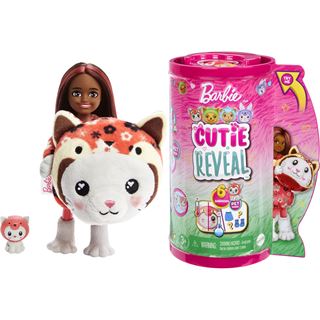 Mattel Barbie Cutie Reveal Chelsea Costume Cuties Serie - Kitty Red