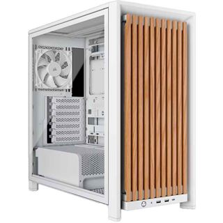Corsair FRAME 4000D RS Wood Mid-Tower, White/Oak Midi