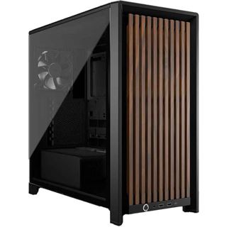 Corsair FRAME 4000D RS Wood Mid-Tower, Black/Walnut Midi