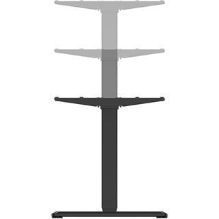 Equip Schreibtischgestell Dual Motor elek. 125Kg sw