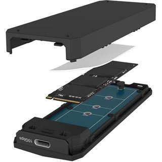 Icy Box IcyBox Spade Case 1805 NVMe M.2 USB 3.2 Gen 2 Type-C