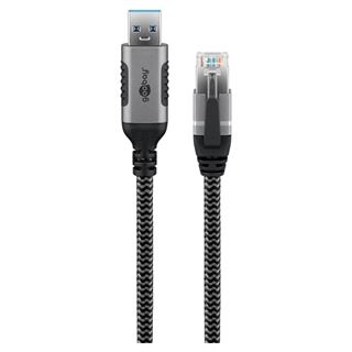 (&euro;5,30*/1m) 3.00m goobay Cat. 6 Adapterkabel FTP USB A Stecker