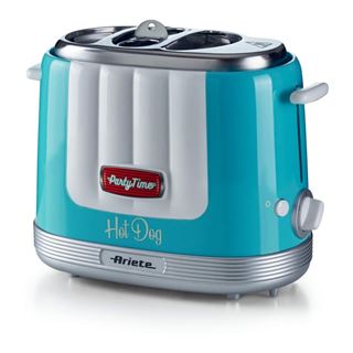 Ariete Hot Dog Maker Party Time (hellblau/silber, 650 Watt, 50's