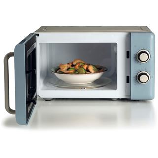 Ariete Vintage Mikrowelle (creme/blau, 20 Liter)
