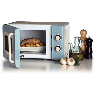 Ariete Vintage Mikrowelle (creme/blau, 20 Liter)