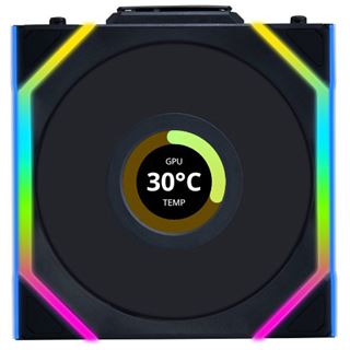 120x124x28mm Lian Li L&uuml;fter 12SLLCD1W3B / Uni Fan SL 3-Pack