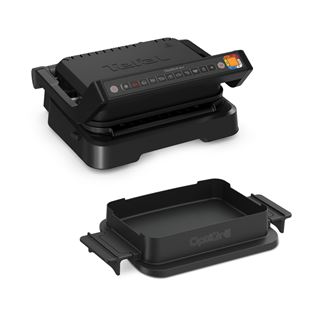 Tefal OptiGrill 4in1 GC7748 (schwarz, 2.100 Watt, mit Backschale)